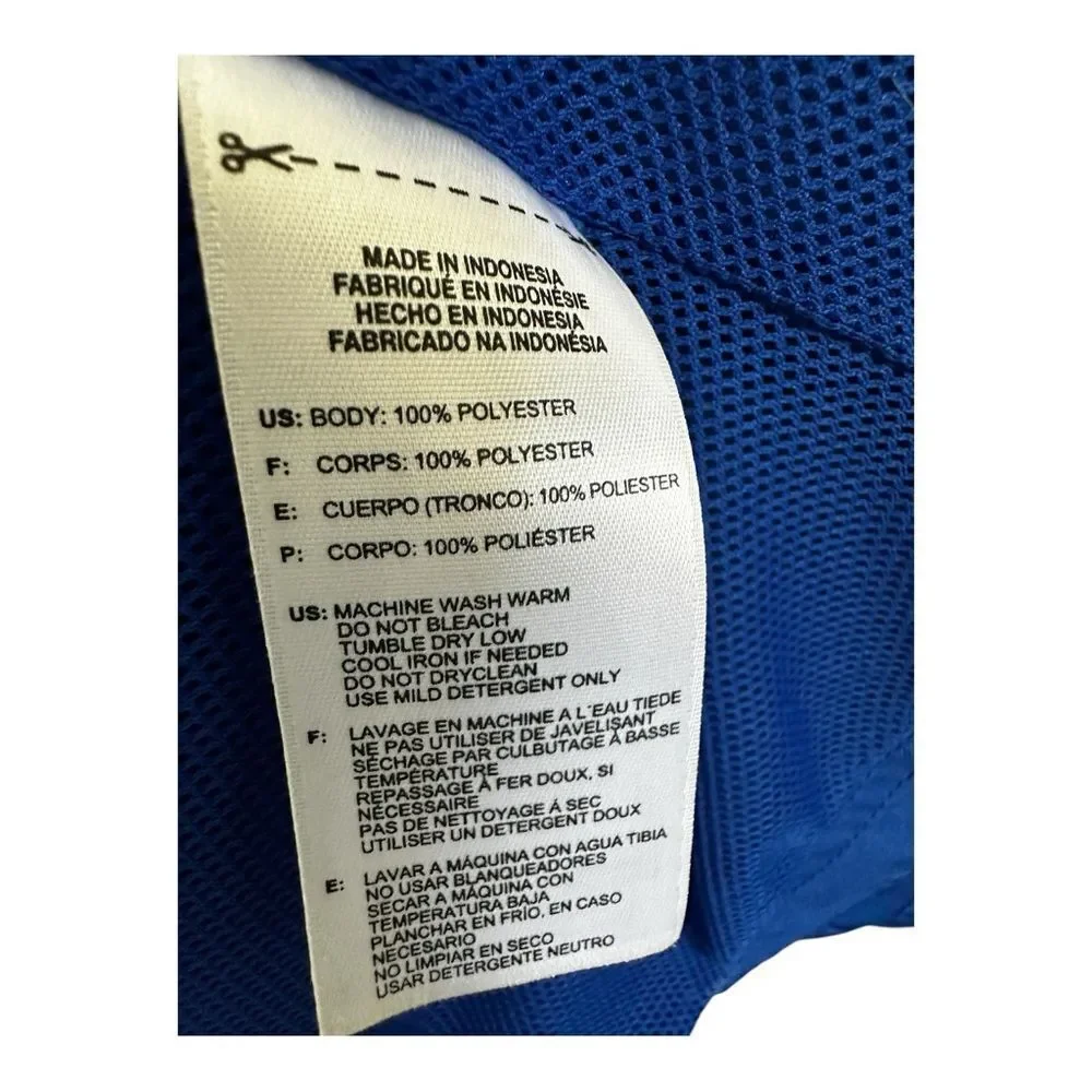 Adidas DRIVE 2 ALL WEATHER Hooded Blue & Black windbreaker Track jacket Sz XL